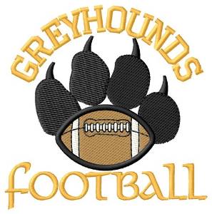 Picture of Greyhounds Football Machine Embroidery Design