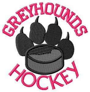 Picture of Greyhounds Hockey Machine Embroidery Design