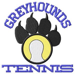 Picture of Greyhounds Tennis Machine Embroidery Design