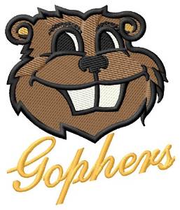 Picture of Gophers Mascot Machine Embroidery Design