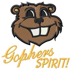 Picture of Gophers Spirit Machine Embroidery Design