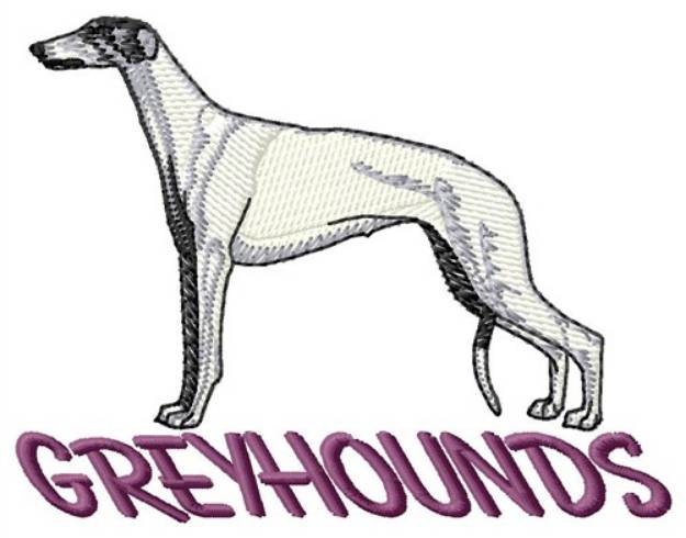 Picture of Greyhounds Mascot Machine Embroidery Design