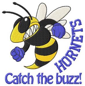 Picture of Catch The Buzz Machine Embroidery Design