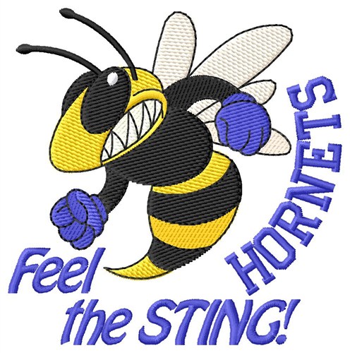 Feel The Sting Machine Embroidery Design