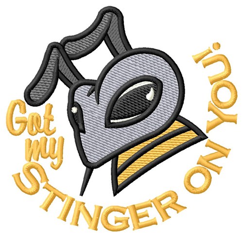 Stinger On You Machine Embroidery Design