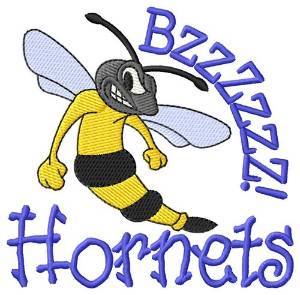 Picture of Bzzzz Hornets Machine Embroidery Design