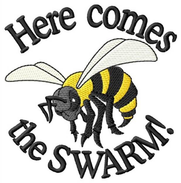 Picture of Here Comes The Swarm Machine Embroidery Design