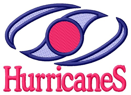 Hurricanes Mascot Machine Embroidery Design