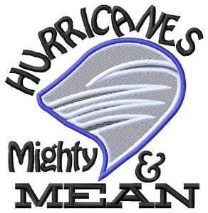 Picture of Hurricanes Mighty Mean Machine Embroidery Design