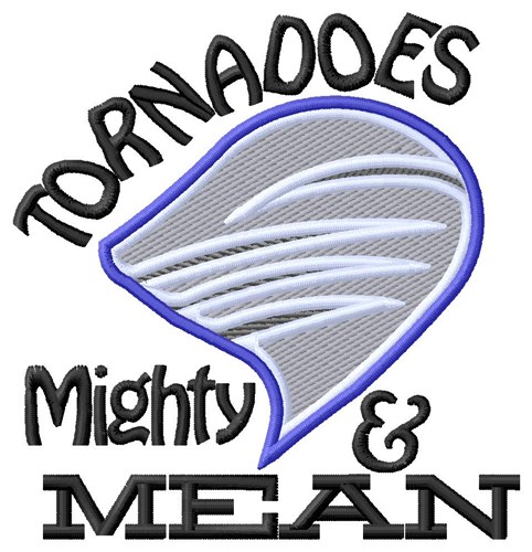Tornades Mighty Mean Machine Embroidery Design