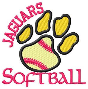 Picture of Jaguars Softball Machine Embroidery Design
