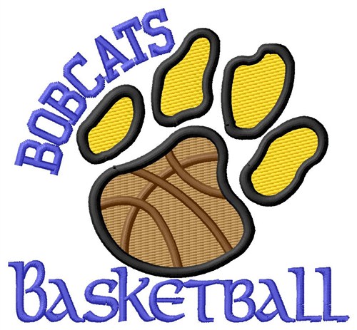 Bobcats Basketball Machine Embroidery Design