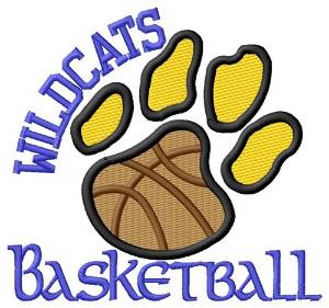 Picture of Wildcats Basketball Machine Embroidery Design