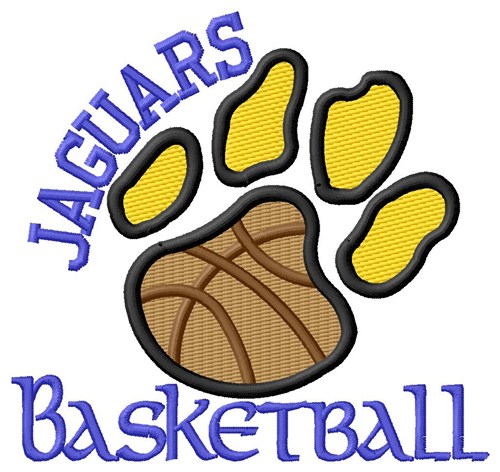 Jaguars Basketball Machine Embroidery Design