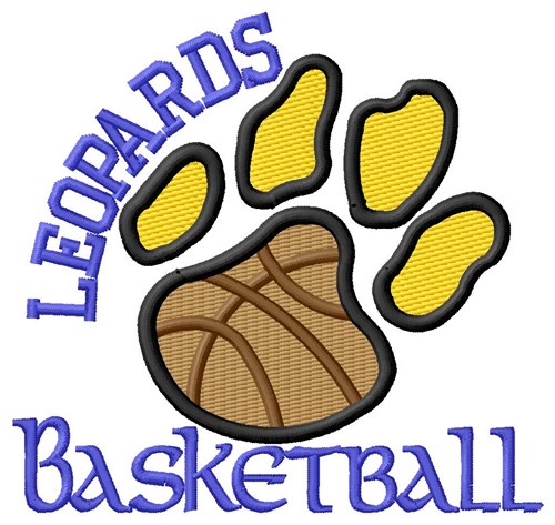 Leopards Basketball Machine Embroidery Design