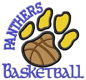 Picture of Panthers Basketball Machine Embroidery Design