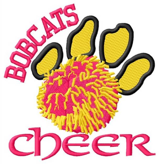 Picture of Bobcats Cheer Machine Embroidery Design