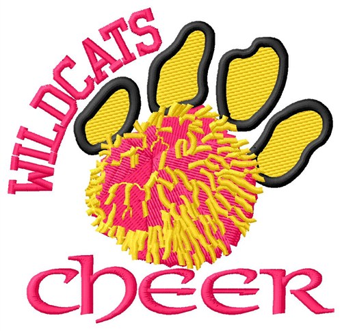 Wildcats Cheer Machine Embroidery Design