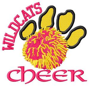Picture of Wildcats Cheer Machine Embroidery Design