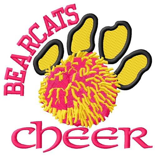 Bearcats Cheer Machine Embroidery Design