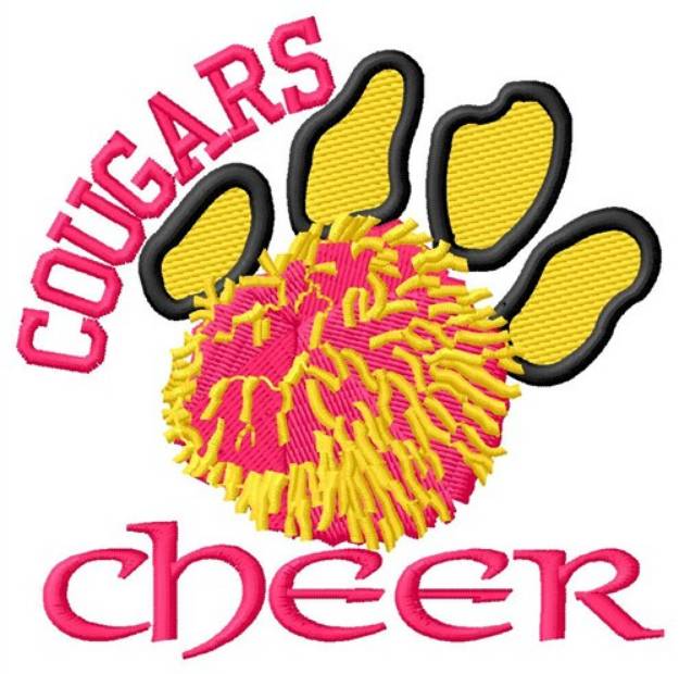 Picture of Cougars Cheer Machine Embroidery Design