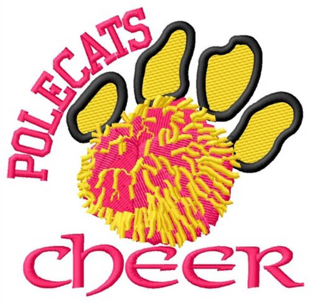 Picture of Polecats Cheer Machine Embroidery Design