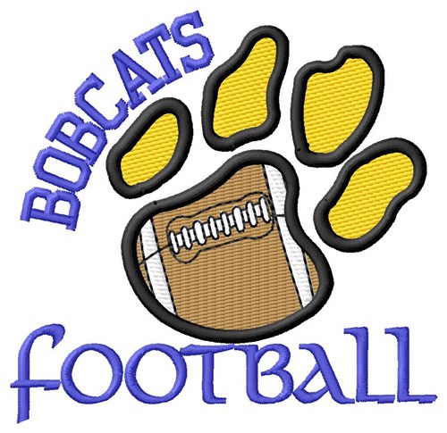 Bobcats Football Machine Embroidery Design