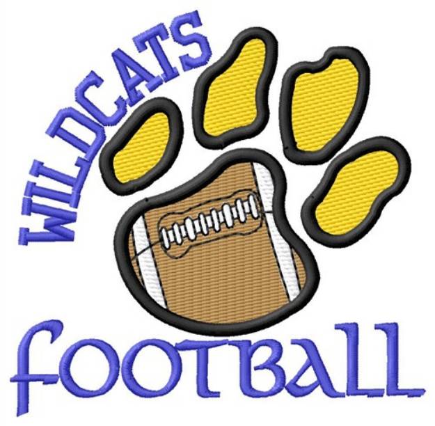 Picture of Wildcats Football Machine Embroidery Design