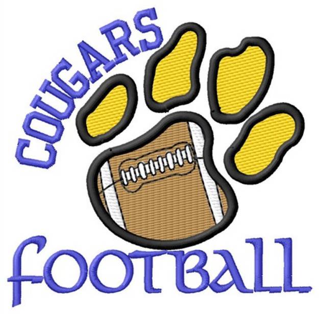 Picture of Cougars Football Machine Embroidery Design