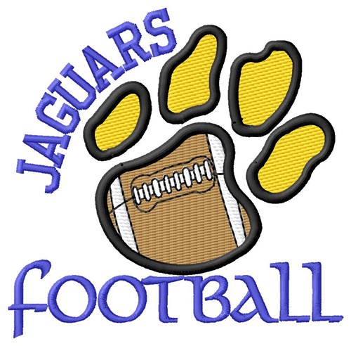 Jaguars Football Machine Embroidery Design