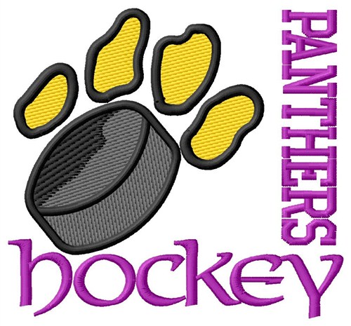 Panthers Hockey Machine Embroidery Design
