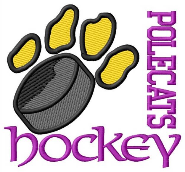 Picture of Polecats Hockey Machine Embroidery Design