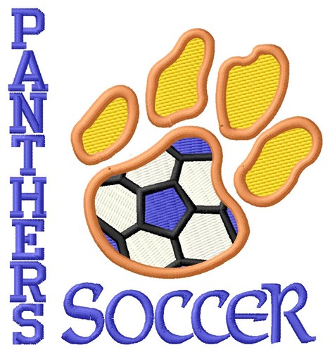Panthers Soccer Machine Embroidery Design