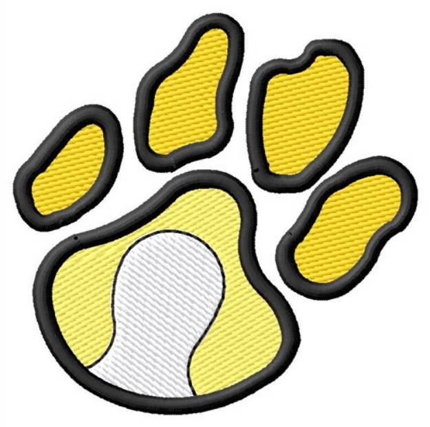 Picture of Tennis Pawprint Machine Embroidery Design