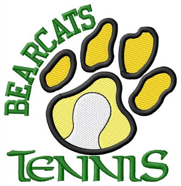 Picture of Bearcats Tennis Machine Embroidery Design