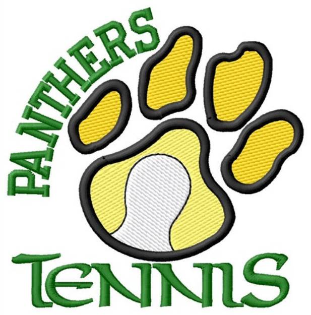 Picture of Panthers Tennis Machine Embroidery Design