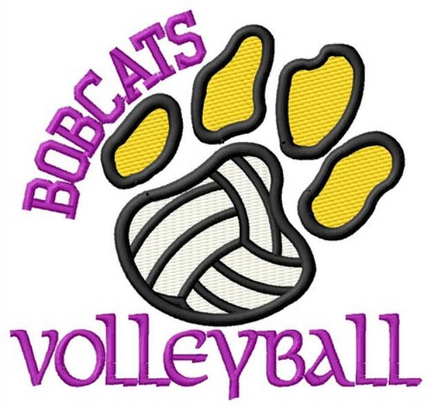 Picture of Bobcats Volleyball Machine Embroidery Design
