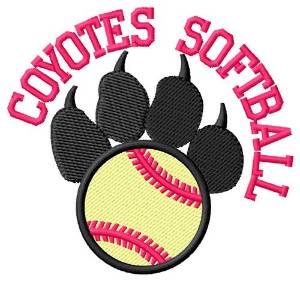 Picture of Coyotes Softball Machine Embroidery Design