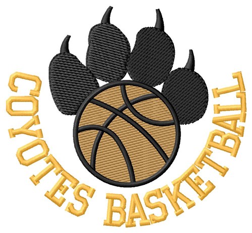 Coyotes Basketball Machine Embroidery Design