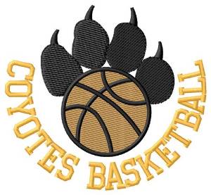Picture of Coyotes Basketball Machine Embroidery Design