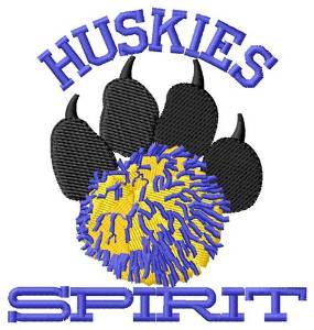 Picture of Huskies Spirit Machine Embroidery Design