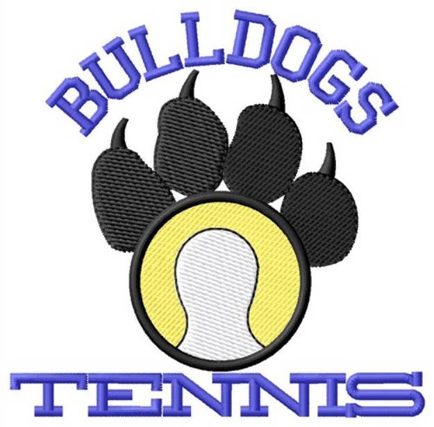 Picture of Bulldogs Tennis Machine Embroidery Design