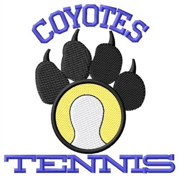 Picture of Coyotes Tennis Machine Embroidery Design