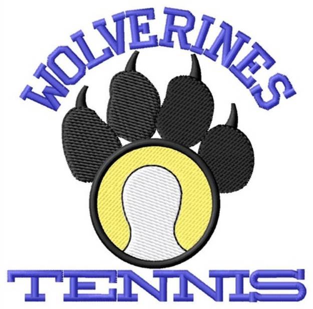 Picture of Wolverines Tennis Machine Embroidery Design