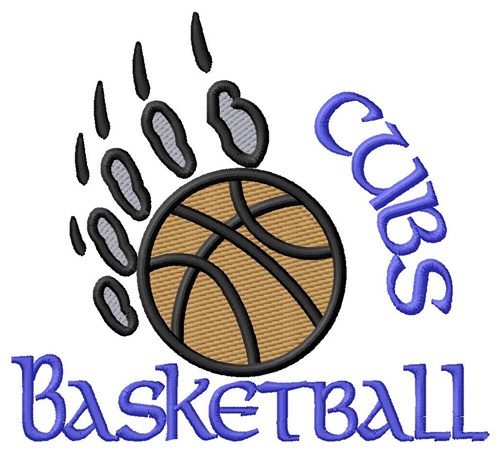 Cubs Basketball Machine Embroidery Design