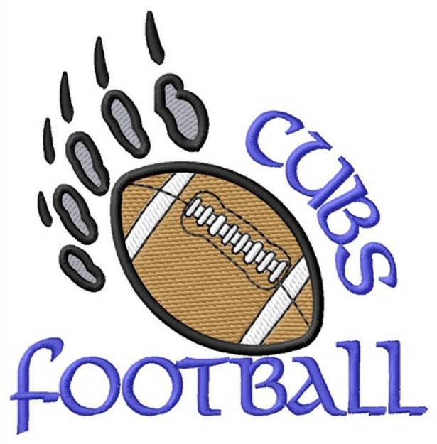 Picture of Cubs Football Machine Embroidery Design