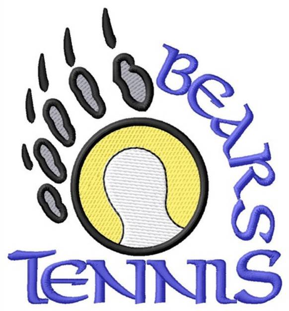 Picture of Bears Tennis Machine Embroidery Design