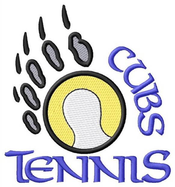 Picture of Cubs Tennis Machine Embroidery Design