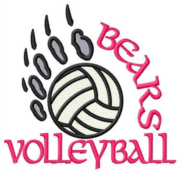 Picture of Bears Veolleyball Machine Embroidery Design