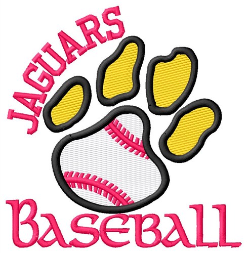 Jaguars Baseball Machine Embroidery Design